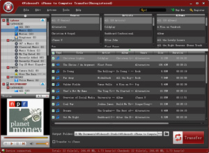 4Videosoft iPhone to Computer Transfer screen shot